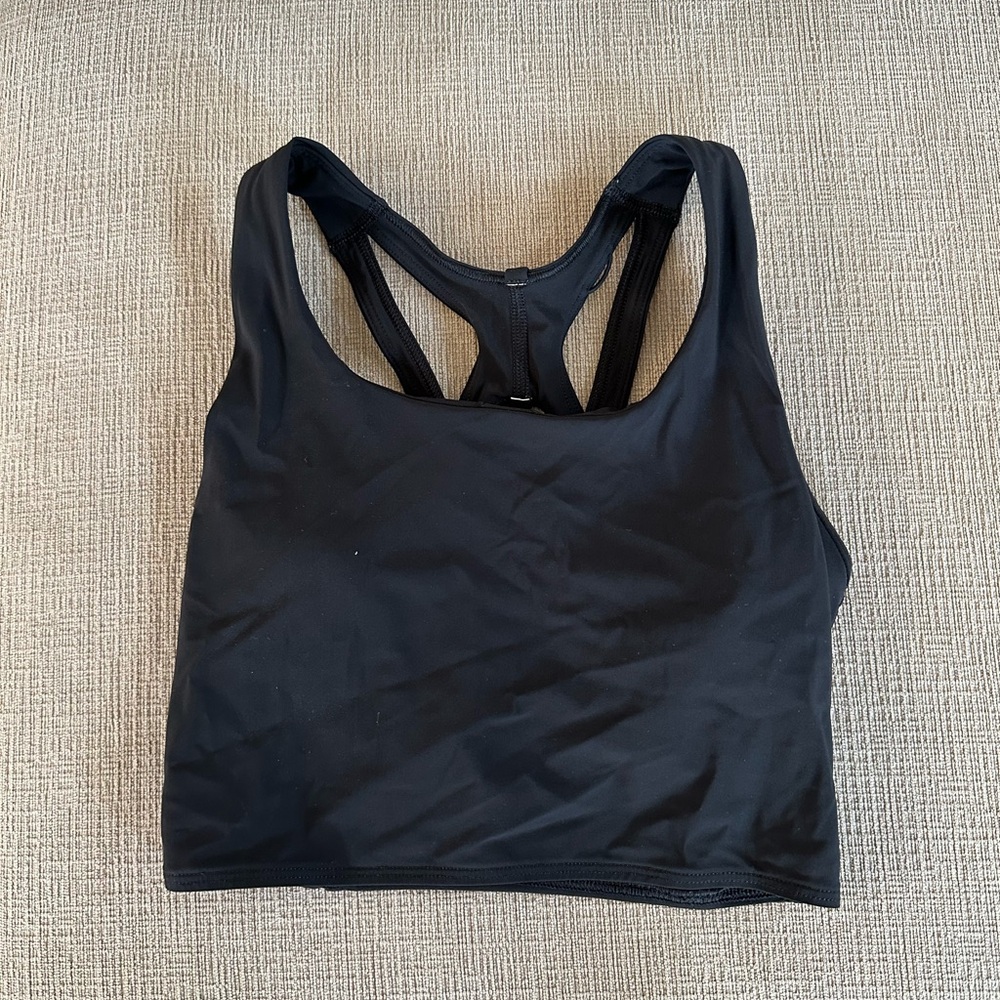 Black Racerback Sports Bra